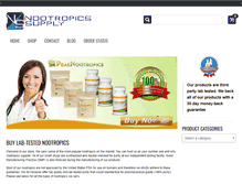 Tablet Screenshot of nootropicssupply.com